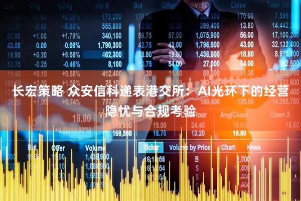 长宏策略 众安信科递表港交所：AI光环下的经营隐忧与合规考验