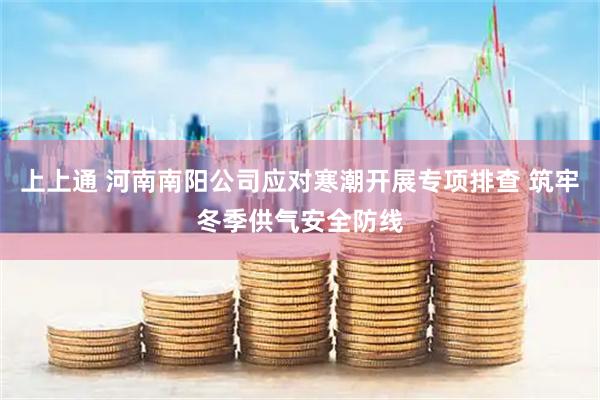 上上通 河南南阳公司应对寒潮开展专项排查 筑牢冬季供气安全防线