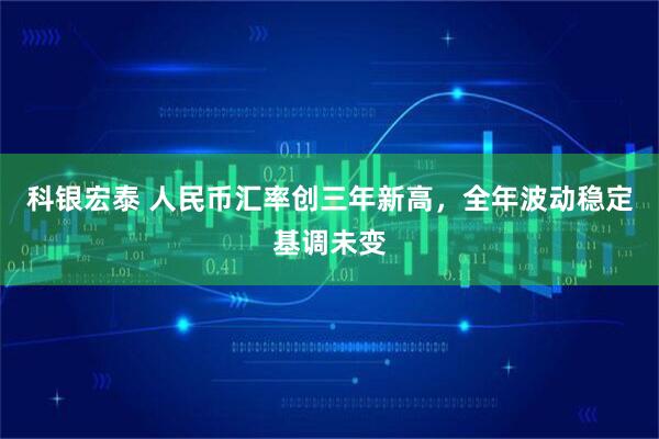 科银宏泰 人民币汇率创三年新高，全年波动稳定基调未变